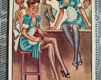 Old, vintage postcard. Humor on cards (international) - Postcard.