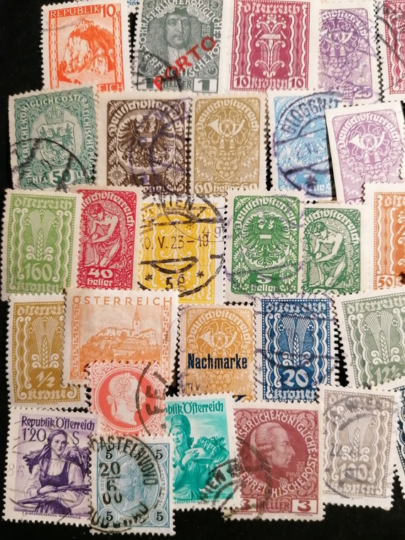 Francobolli. Austria, Osterreich . Vecchi francobolli. Filatelia - Etsy  Italia