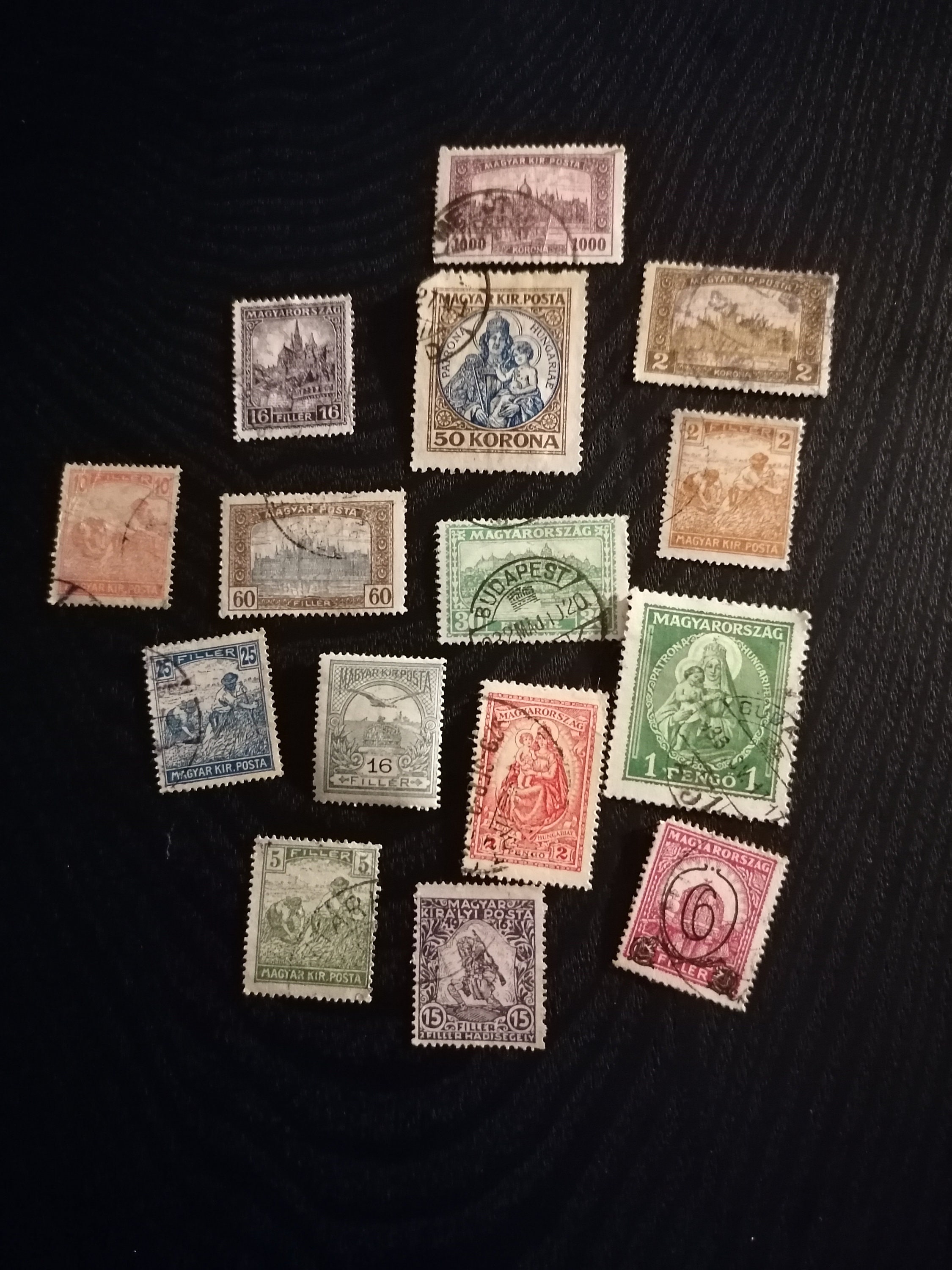 50 Old Postage Stamps. Late 19th Century Early 20th Century
