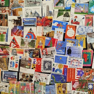 Vintage Postage Stamps Mystery Lot • Random Worldwide Stamps Grab Bag for Collecting, Junk Journaling, Scrapbooking & Crafts • Timbres image 19