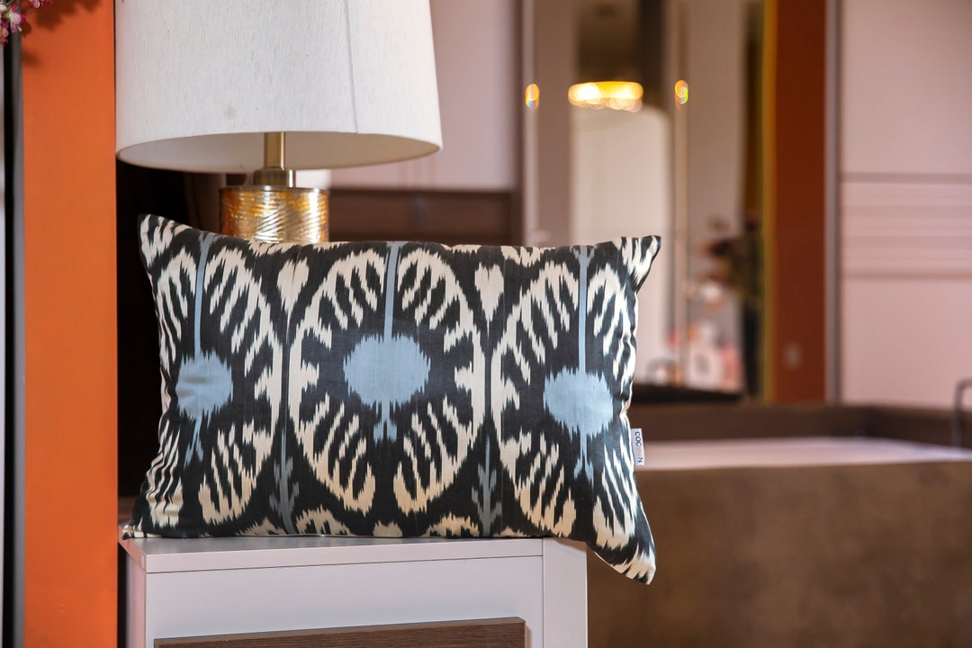 Luxury Pillow Covers Made With High Quality Uzbek Silk Ikat Etsy