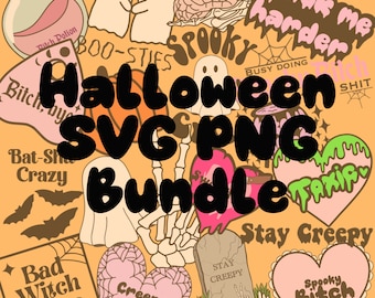 Halloween Svg Bundle, Spooky Svg Bundle, Creepy Svg Bundle, Halloween Ghost Svg, Spooky Bitch Svg, Stay Spooky, Svg Bundle for Cricut