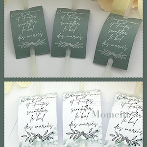 Wedding tags, wedding sparkler, sage green