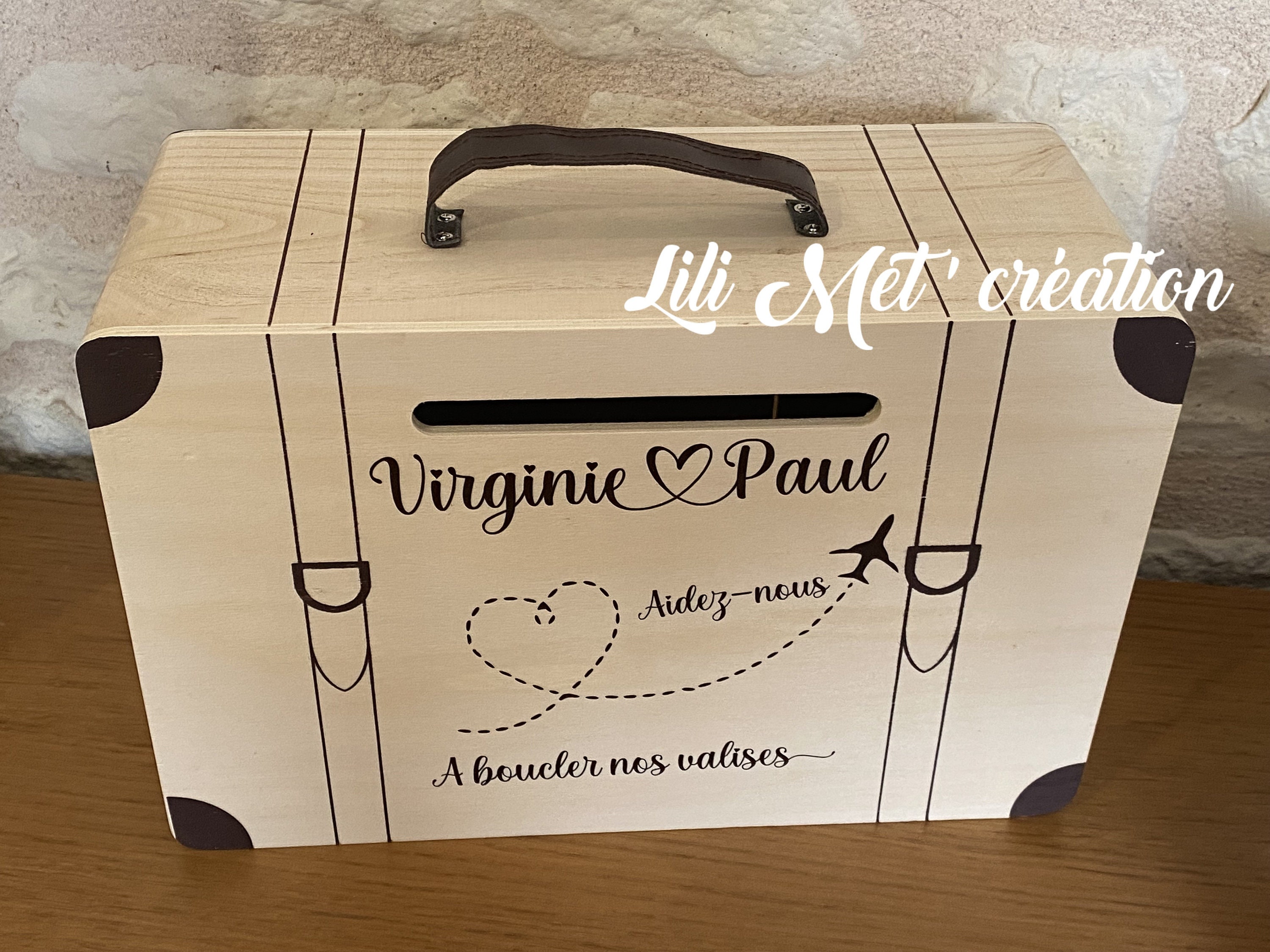Urne Valise Mariage Champetrenull