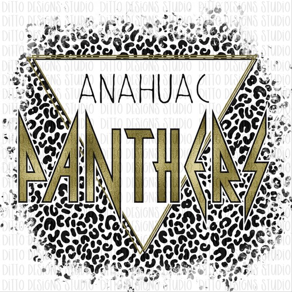 Anahuac Panthers PNG Leopard Sublimation File Etsy Canada