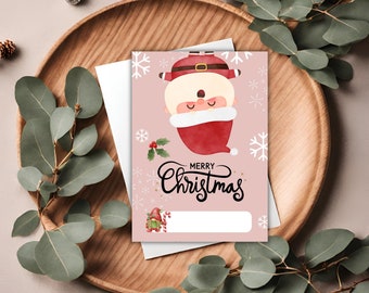 imprimable de Noël | Téléchargement numérique | Carte de voeux de Noël