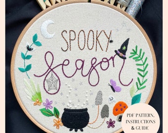 Spooky Season PDF Embroidery Pattern