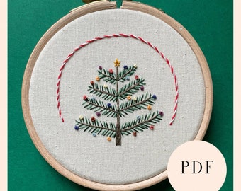 Candy Tree PDF Embroidery Pattern