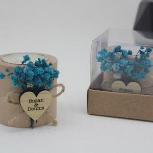 Wedding Party Favors for Guests in bulk | Bridal Shower Favors | Wedding Rustic Favors | Unique Favors | Tealight Holders | Thank You Favor