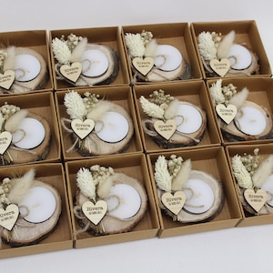 50 pcs Personalized Candle Wedding Favors, Baby Shower Favors Wedding Favors for Guests in Bulk, Bridal Shower Favors, Wedding Party Favors