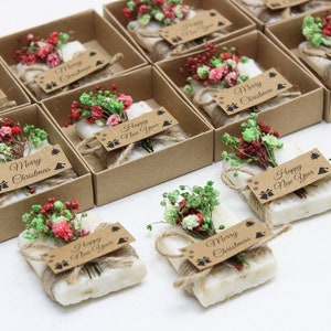 Sapone profumato natalizio all'ingrosso / Regali di Natale personalizzati / Bomboniere natalizie personalizzate / Tavola di Natale / Bomboniere di buon Natale per il nuovo anno