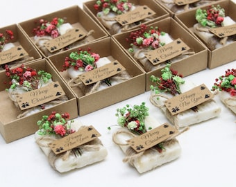 Bulk Christmas Scent Soap Favors| Personalized Christmas Gifts | Custom Christmas Favors | Christmas Table | New Year Merry Christmas Favors