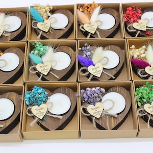 50 pcs Personalized Candle Wedding Favors, Baby Shower Favors Wedding Favors for Guests in Bulk, Bridal Shower Favors, Wedding Party Favors