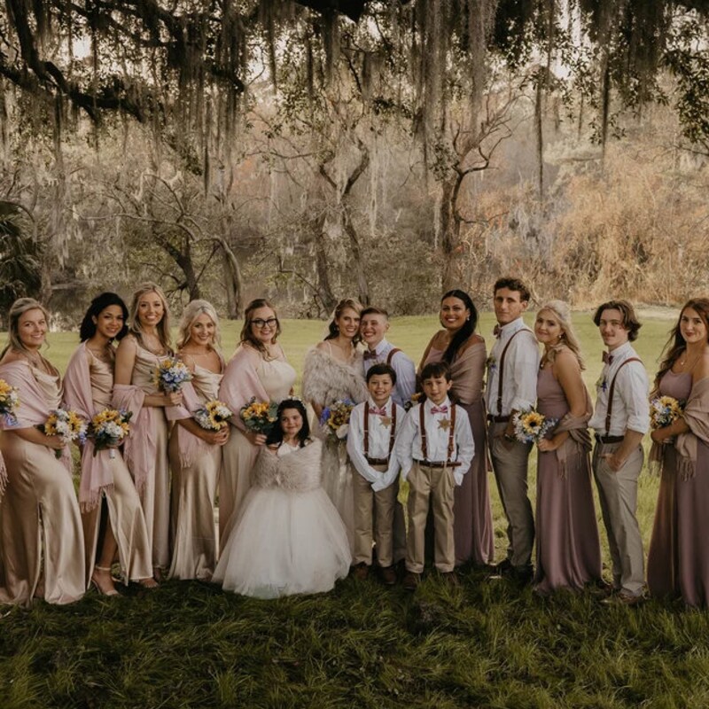 bridesmaid shawl spring