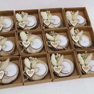 Personalized Candle Wedding Favors, Wedding Favors for Guests in Bulk, Wedding Party Favors, Bridal Shower Favors, Bridesmaid Gifts
