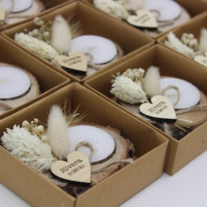 50 piezas de favores de boda con velas personalizadas, favores de baby shower, favores de boda para invitados a granel, favores de despedida de soltera, favores de fiesta de bodas imagen 8