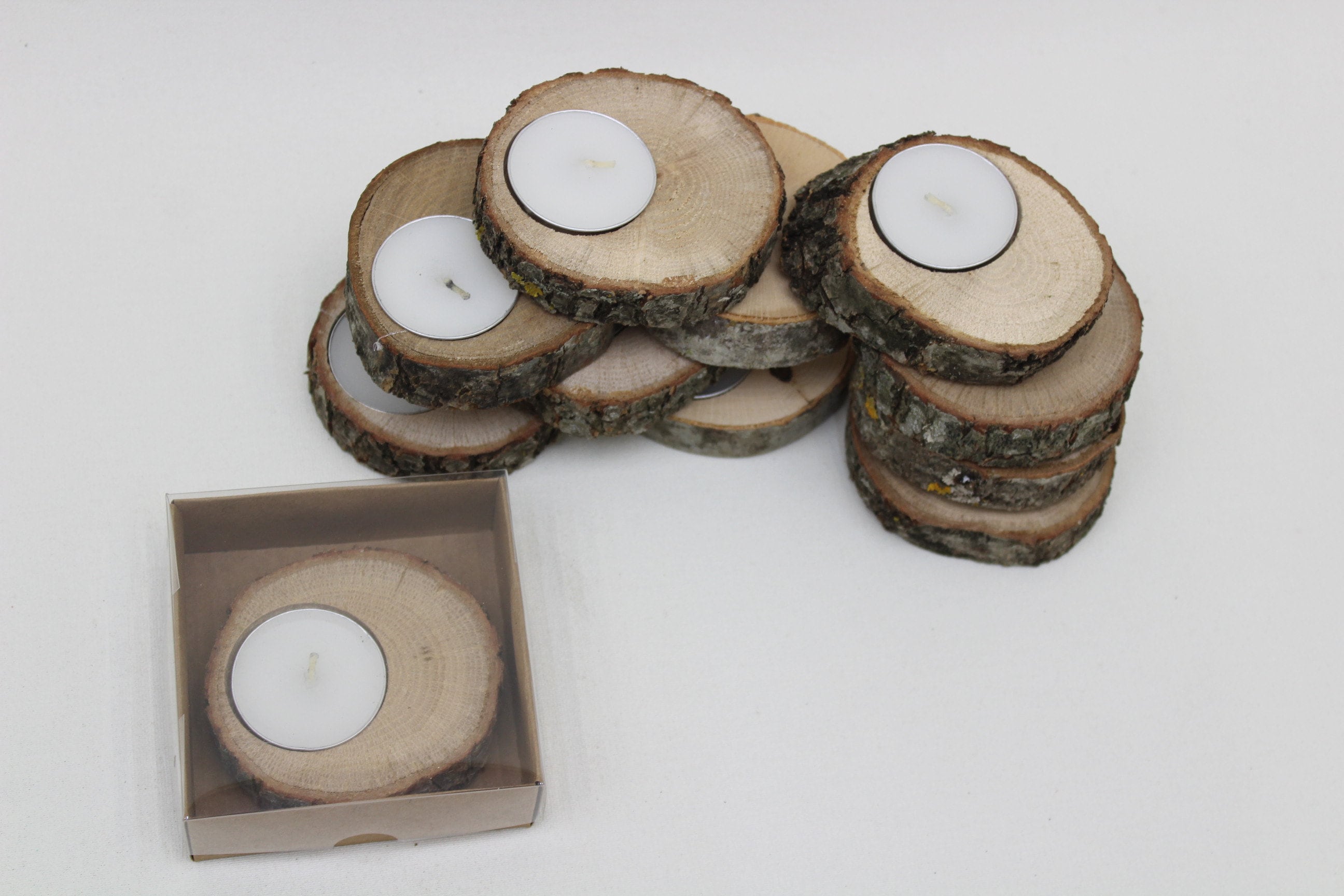 Wood Tealight Candle Holder Wedding Favors for Guests in Etsy