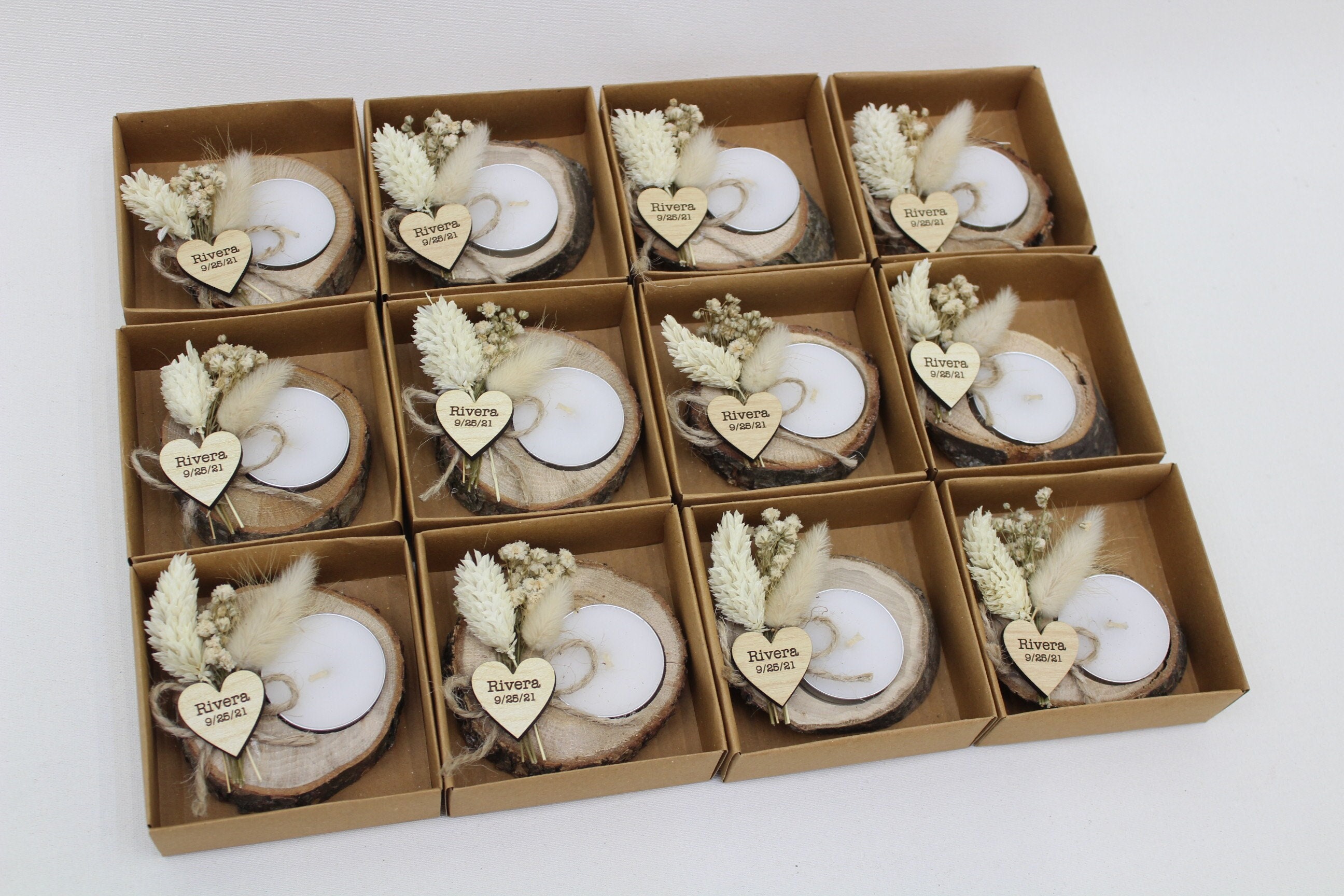 50 pcs Personalized Candle Wedding Favors, Baby Shower Favors Wedding Favors for Guests in Bulk, Bridal Shower Favors, Wedding Party Favors