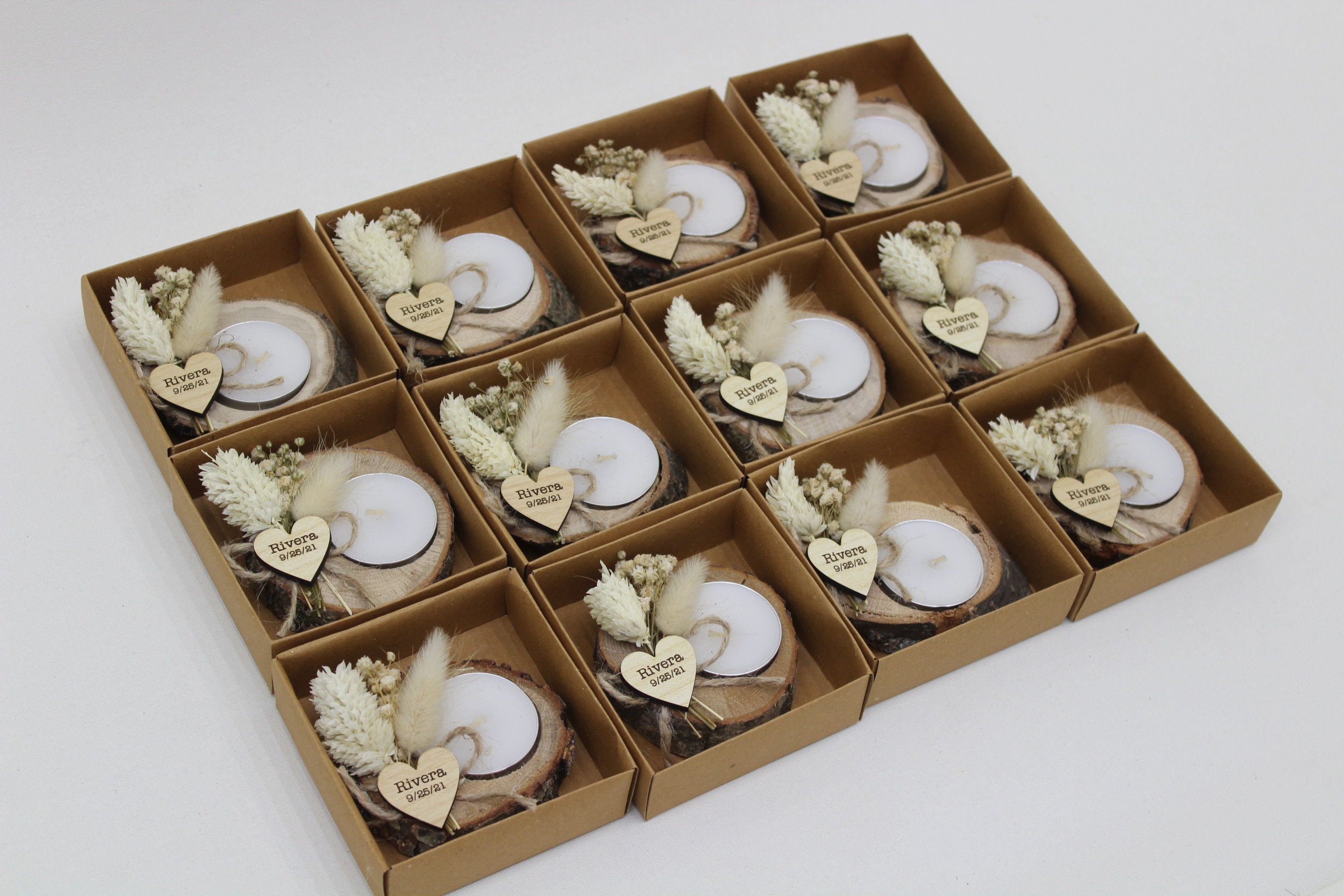 50 Pcs Personalized Candle Wedding Favors Wedding Favors for Etsy Canada