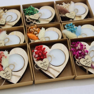 Personalized Wedding Party Favors for Guests in bulk | Wedding Bulk Favors | Wedding Rustic Favors | Unique Favors | Tealight Holders