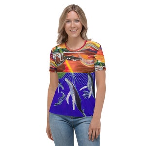 La Jolla Cove California Sunset Women's T-Shirt image 1