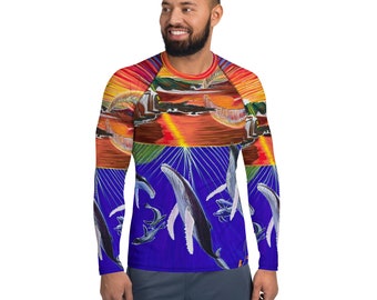 La Jolla Cove California Sunset Men's Rash Guard