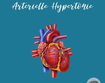 Care learning sheet for arterial hypertension, summaries of content - medical and nursing-relevant topics - learning aid for exams