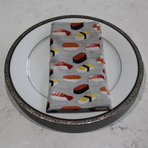 Sushi nigiri fun cloth dining napkins