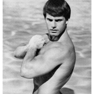 Nude Handsome Muscular Male Bodybuilder Gay Interest Lgbtq Vintage B W