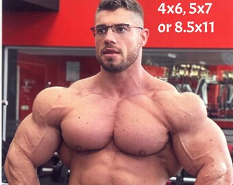 Handsome Muscular Male Bodybuilder Gay Interest LGBTQ Photo Photograph