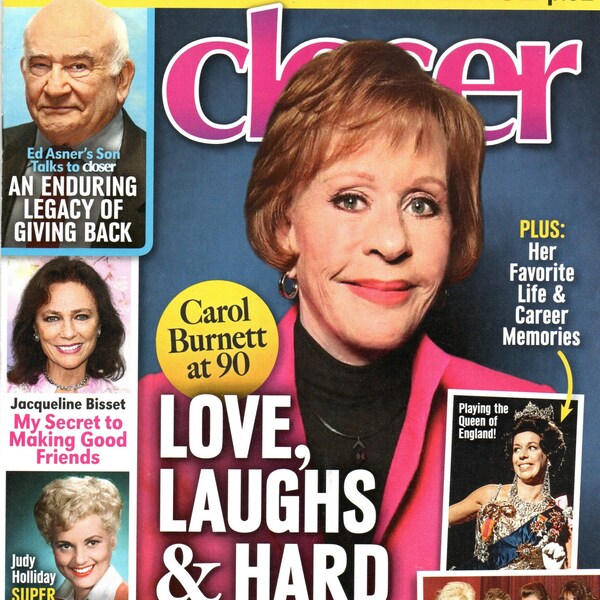 CLOSER Magazine Juli 3 2023 Carol Burnett Ed Asner Jacqueline Bisset Judy Holliday