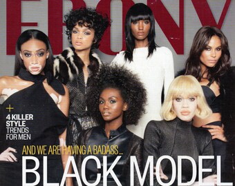 EBONY Magazine Settembre 2015 Chantelle Winnie Milan Dixon Diandra Forrest Top model nere Bob Marley