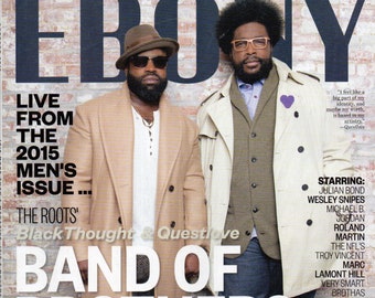 "EBONY Magazin Oktober 2015 ""Black Matt""Questlove (The Roots) Die Männerausgabe 2015."