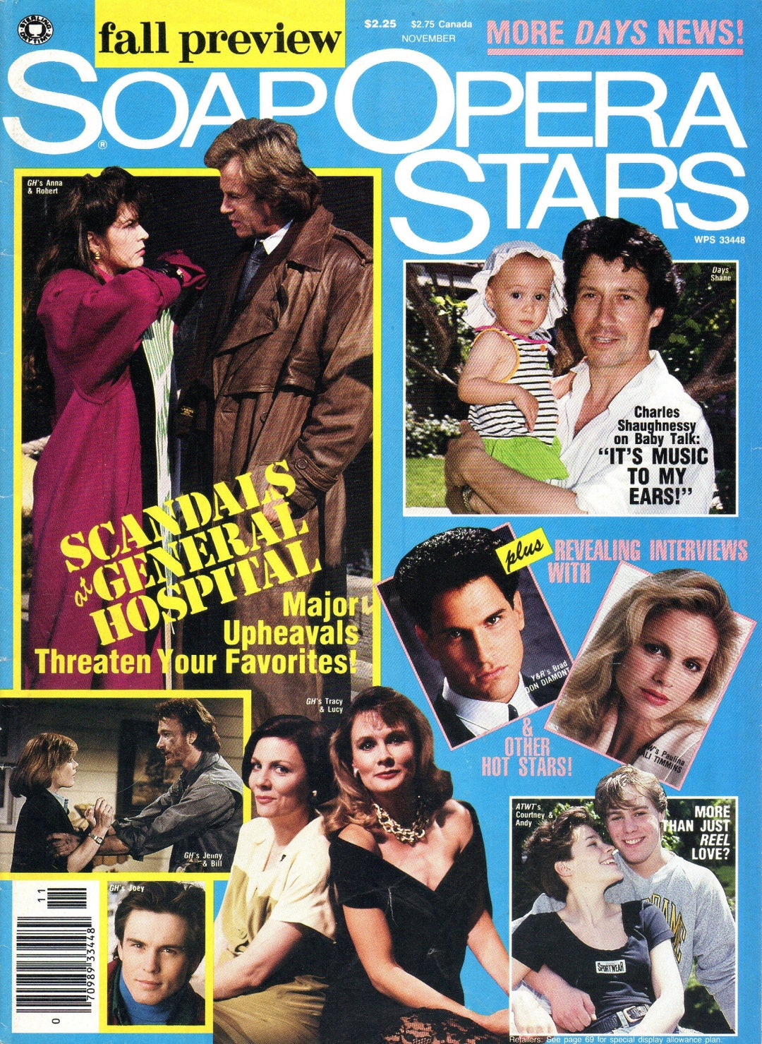 SOAP OPERA STARS Magazine November 1991 Scandals at General Hospital ...