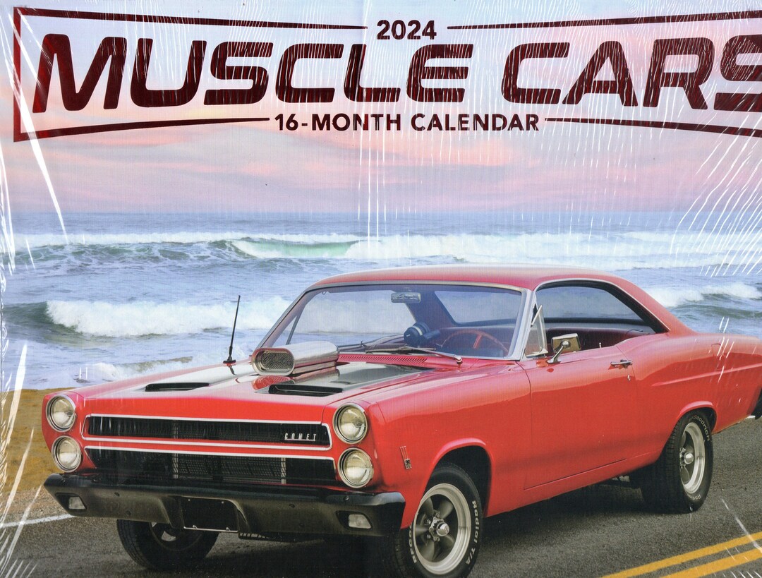 MUSCLE CARS 20232024 16 Month Wall Calendar Brand New/factory Sealed
