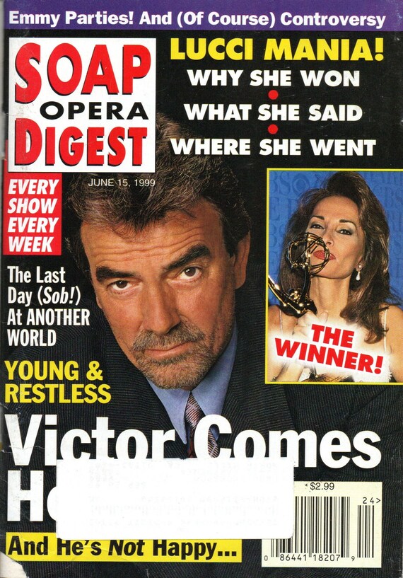 SOAP OPERA DIGEST Magazine June 15 1999 Eric Braeden Susan Etsy