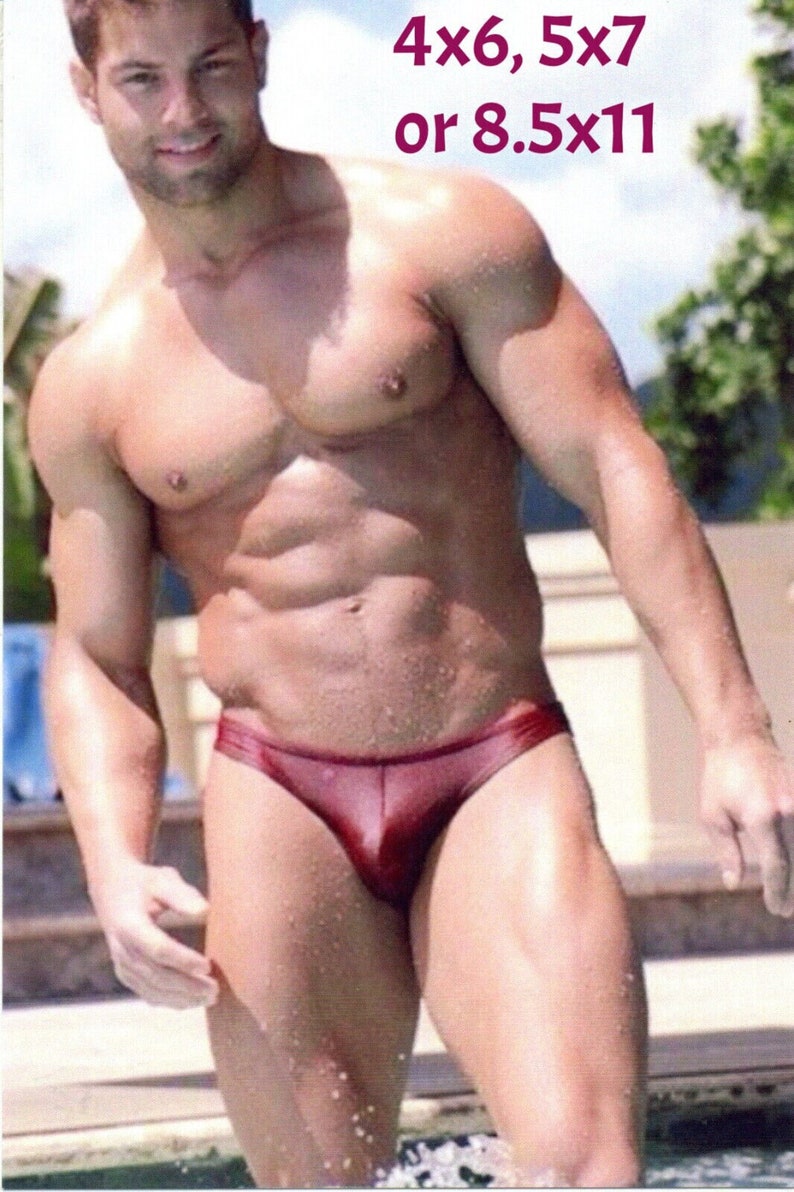 Handsome Muscular Male Bodybuilder Gay Interest Lgbtq Photo Etsy