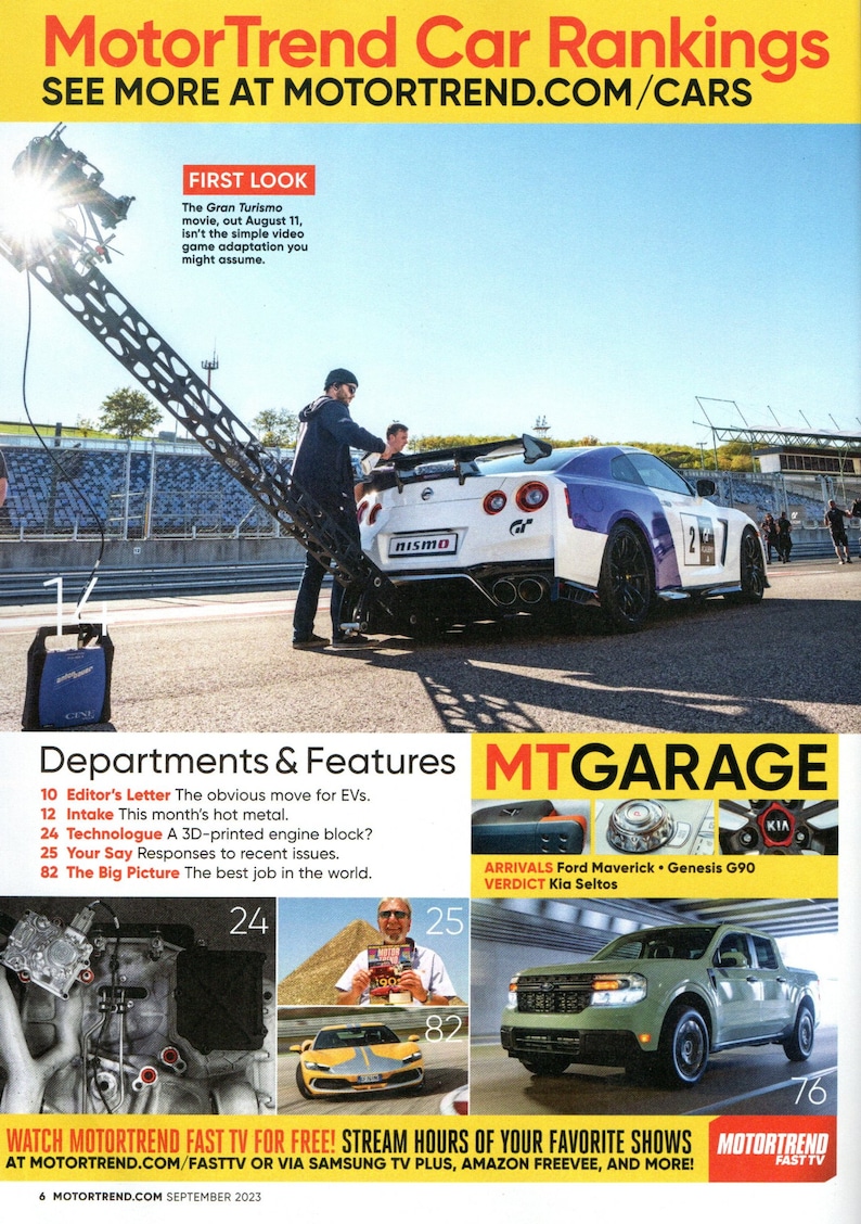 MOTORTREND Magazine September 2023 Future Cars 2026 Chevrolet Camaro EV