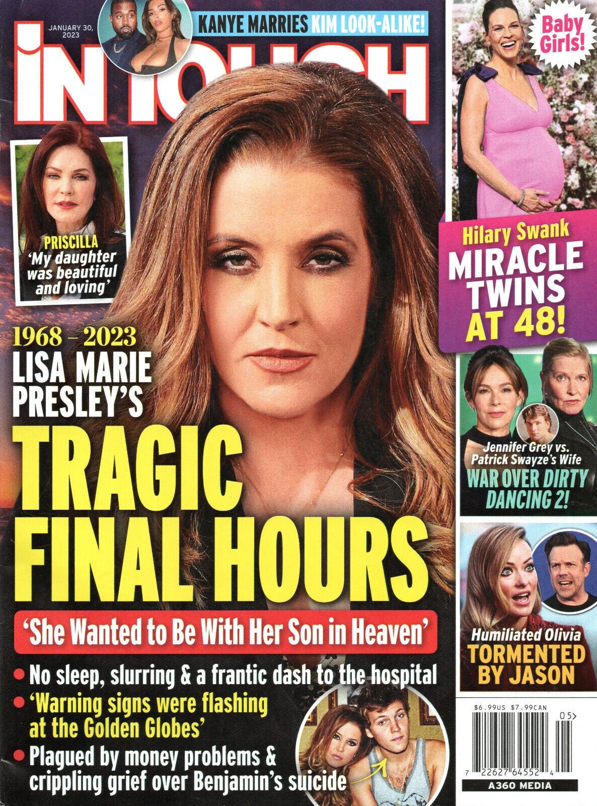 IN TOUCH Magazine January 30 2023 Lisa Marie Presley Hilary - Etsy Norway