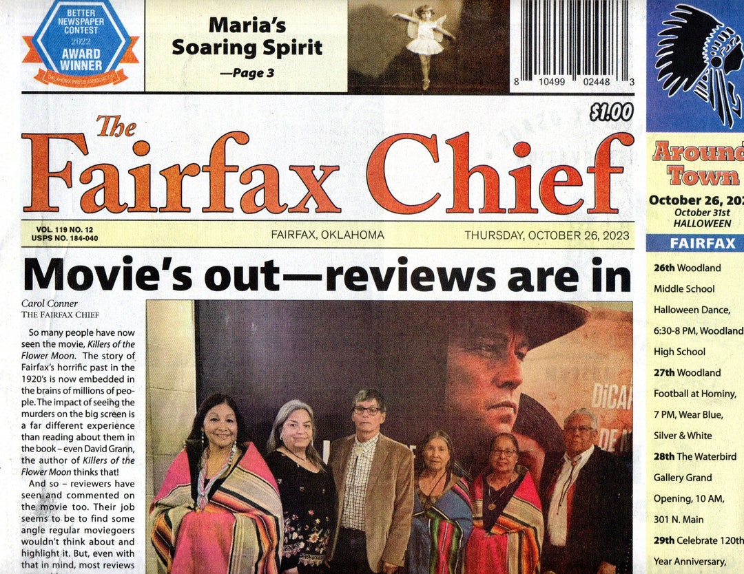 THE FAIRFAX CHIEF Newspaper October 26 2023 Killers of the Etsy