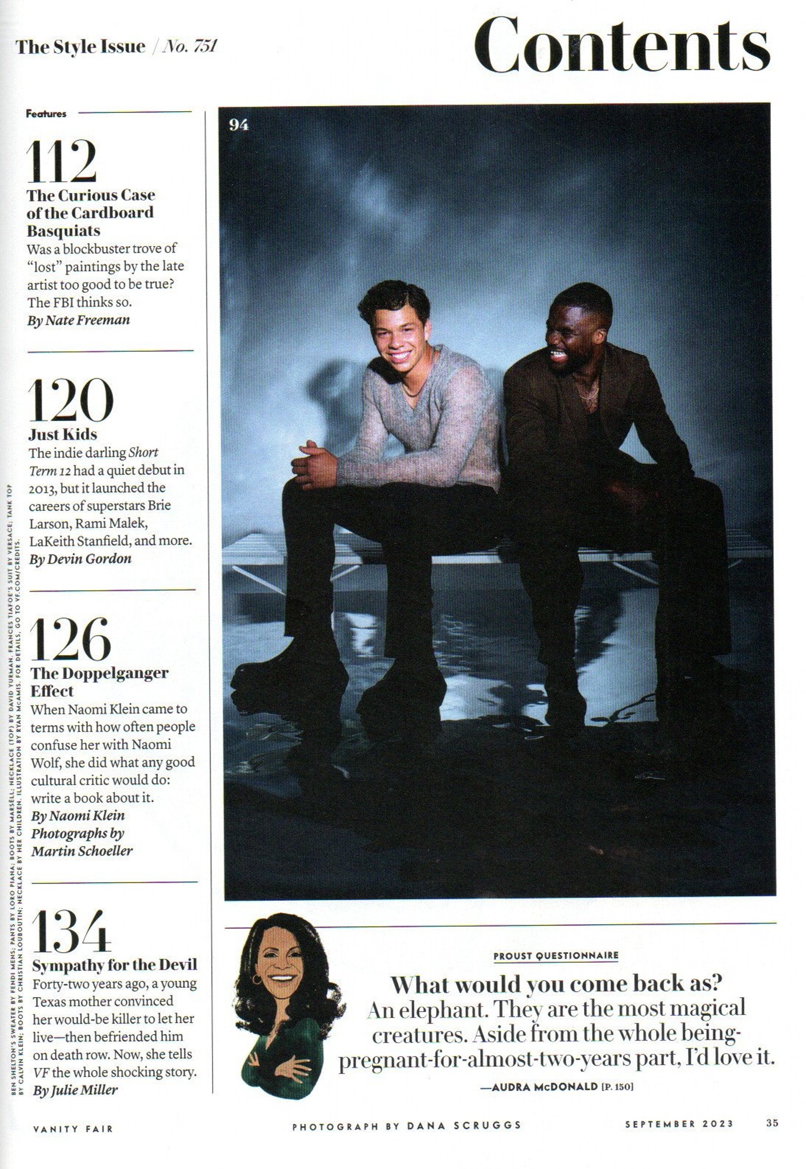 VANITY FAIR Magazine September 2023 Riley Keough Jeanmichel Basquiat