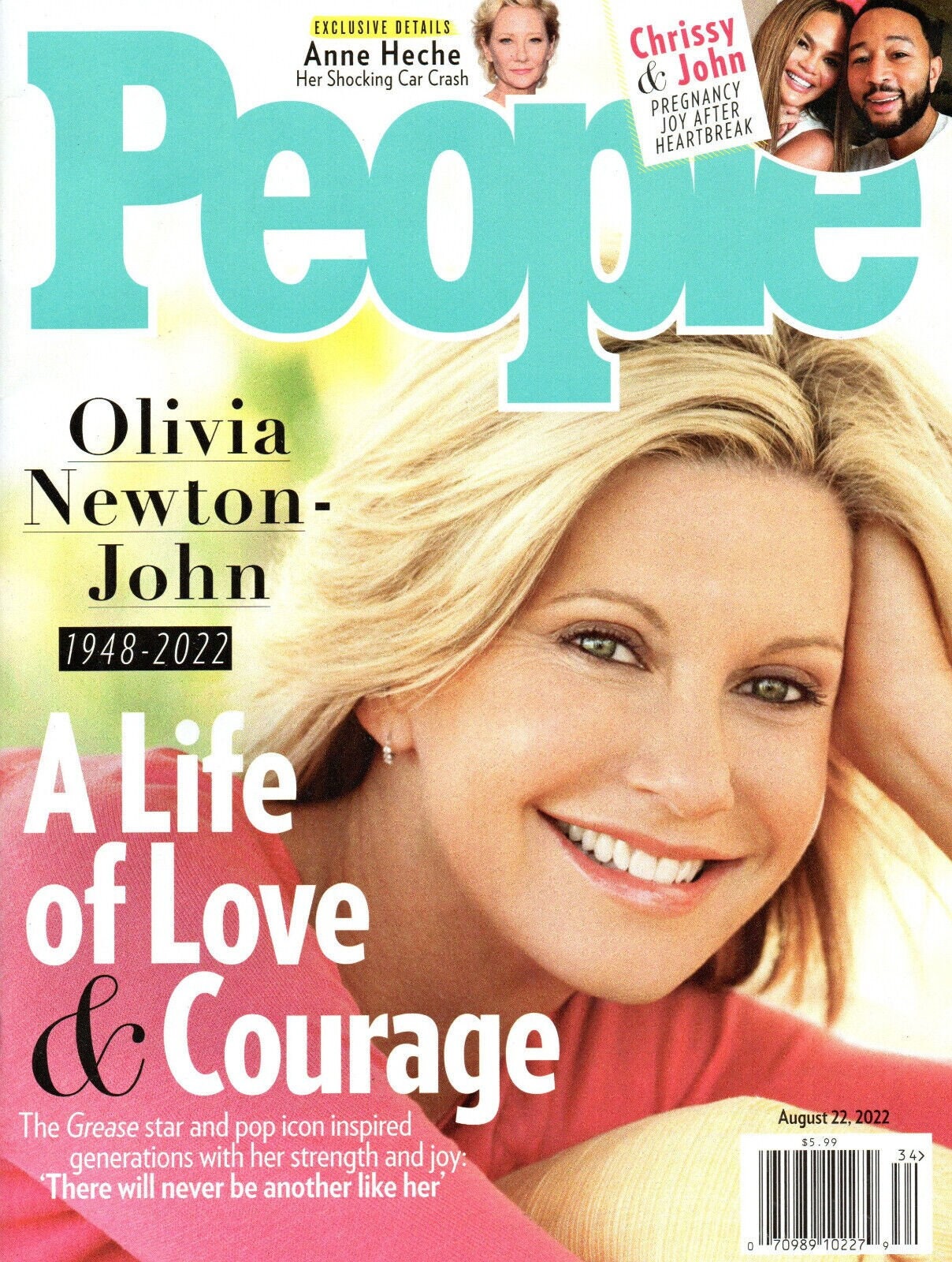 PEOPLE Magazine August 22 2022 Olivia Newton-john Anne Heche