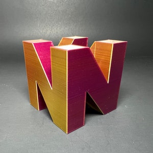 3D Printed Nintendo 64 Logo - N64 Nostalgia Memorabilia