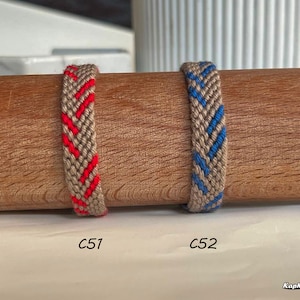 Friendship Bracelet-Handmade for wrist or Anklets ,Braided cotton Bracelet , Bohemian style , Macrame , gifts , Knotted bracelet ,Jewelry zdjęcie 6