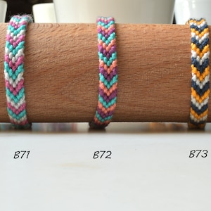 Freundschaft Armband-Handmade für Handgelenk oder Fußkettchen, geflochtenes Armband aus Baumwolle, Boho-Stil, Makramee, Geschenke, geknotetes Armband, Schmuck Bild 8