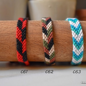 Friendship Bracelet-Handmade for wrist or Anklets ,Braided cotton Bracelet , Bohemian style , Macrame , gifts , Knotted bracelet ,Jewelry image 7