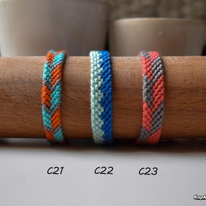 Friendship Bracelet-Handmade for wrist or Anklets ,Braided cotton Bracelet , Bohemian style , Macrame , gifts , Knotted bracelet ,Jewelry image 3