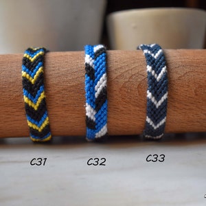 Friendship Bracelet-Handmade for wrist or Anklets ,Braided cotton Bracelet , Bohemian style , Macrame , gifts , Knotted bracelet ,Jewelry zdjęcie 4