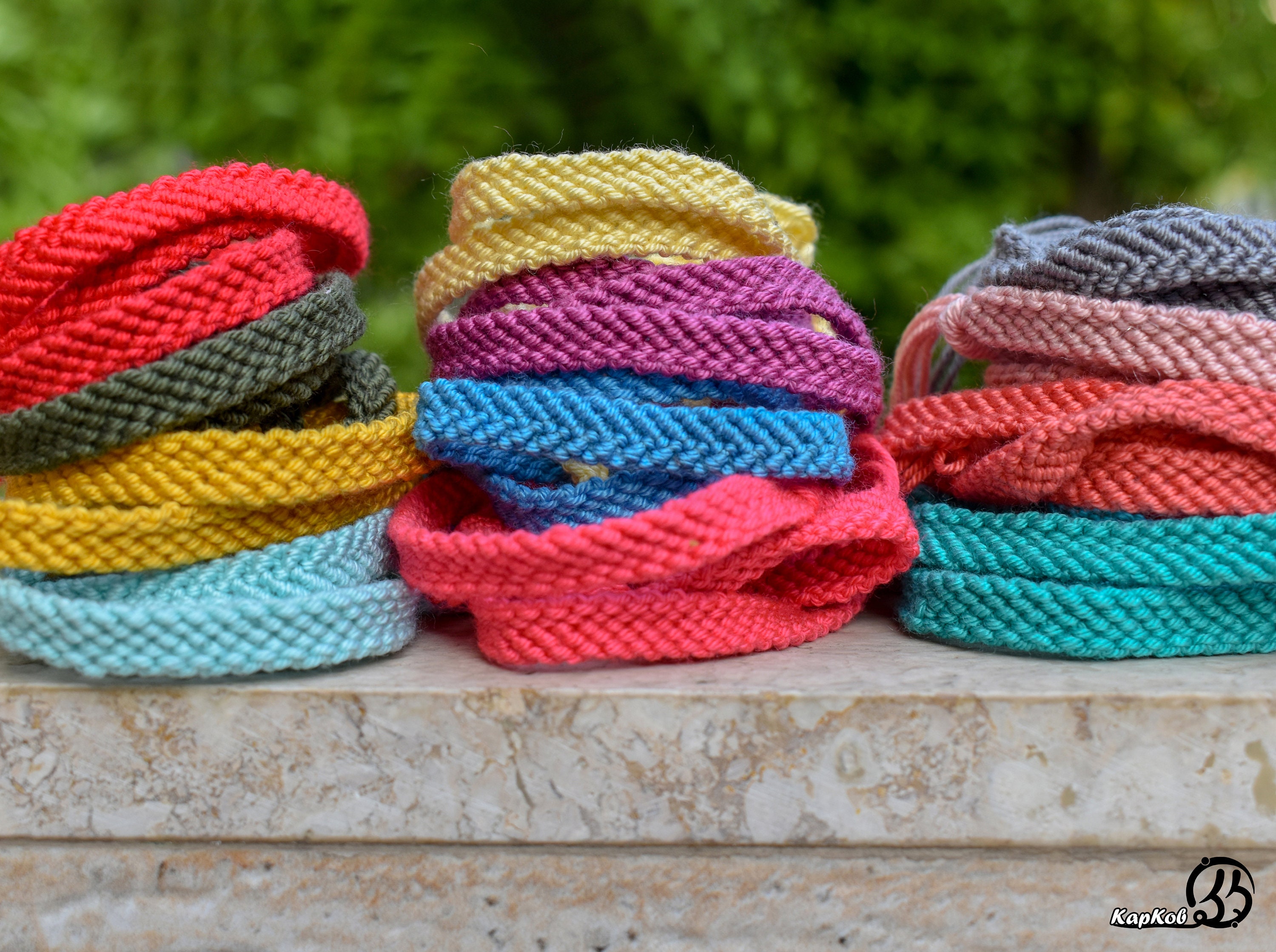 Single Color Macrame Bracelets - Etsy
