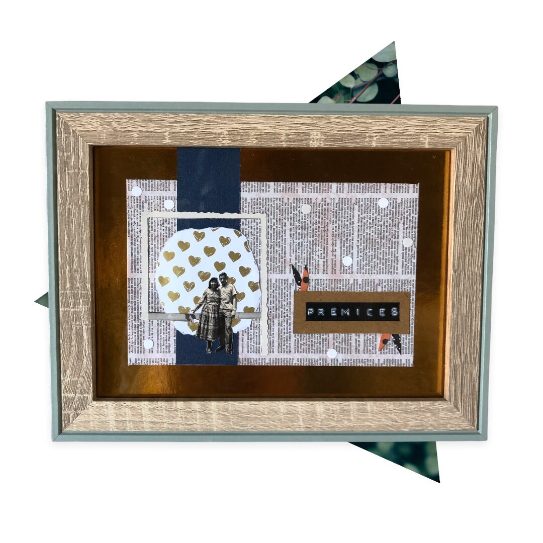 Collage Photo Ancienne/Art Collage Déco Retro Collage